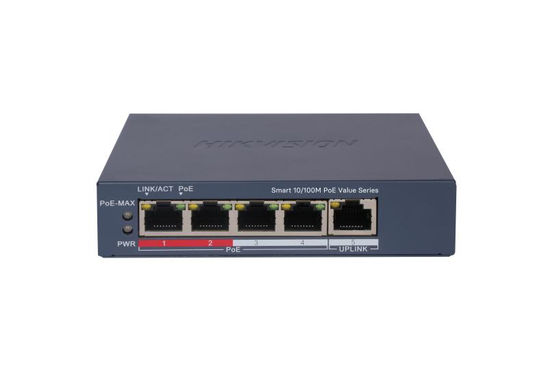 HIKVISION - DS-3E1105P-EI/M SMART SWITCH POE 10/100