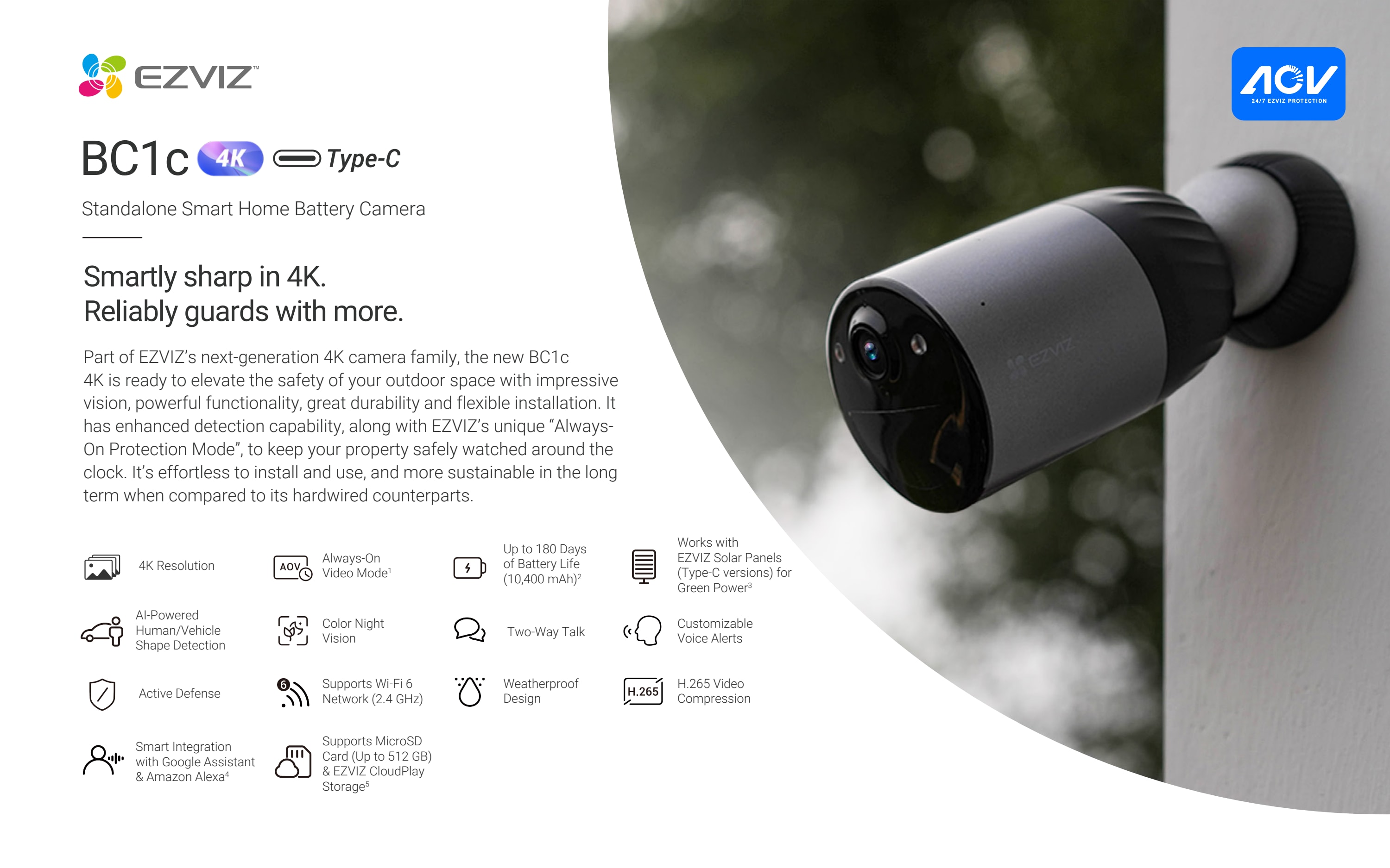 HIKVISION - BC1C 4K TELEC EST BATT RISOLUZ 4K
