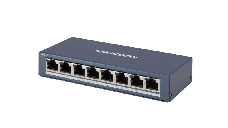 HIKVISION - DS-3E0508-E SWITCH GIGABIT UNMAN 8 PORTE