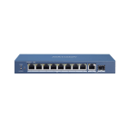 HIKVISION - DS-3E0510P-E SWITCH GIGABIT UNMAN 8POE