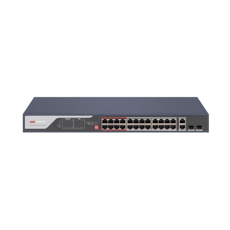 HIKVISION - DS-3E0326P-E 10/100 POE METALLICO+UPLINK