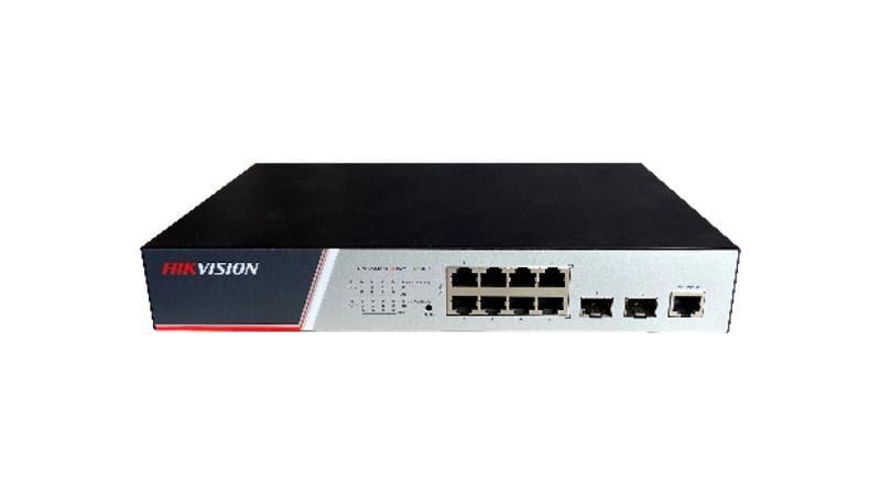 HIKVISION - DS-3E2510P SWITCH MANAGED 8 POE + 2