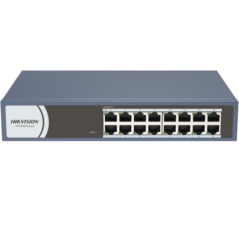 HIKVISION - DS-3E0116R-O SWITCH 10/100 CASE METALLIC