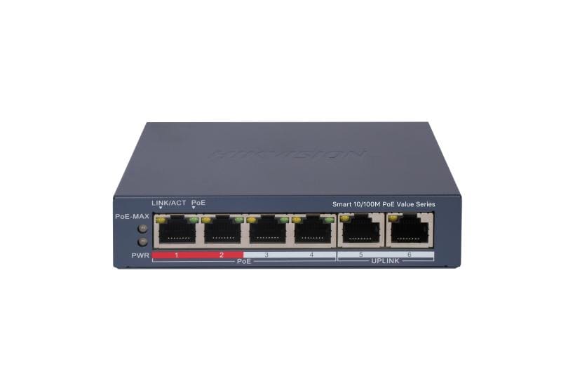 HIKVISION - DS-3E1106P-EI/M SMART MANAGED POE 10/100