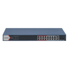 HIKVISION - DS-3E1318P-EI SMART MAN POE 10/100+UPLIN