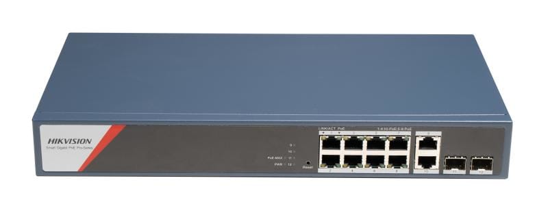 HIKVISION - DS-3E1512HP-SI-8P2T2F SMART MAN HI-POE G