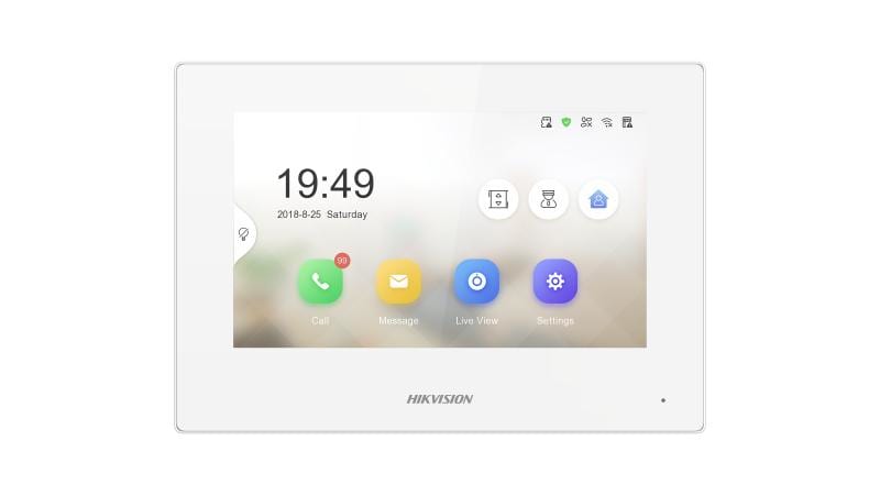 HIKVISION - DS-KH6320-WTE1-W POSTO INTERNO IP 7' BIA