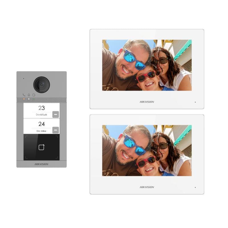HIKVISION - DS-KIS604-S/BI-FAMILY KIT BIFAMILIARE