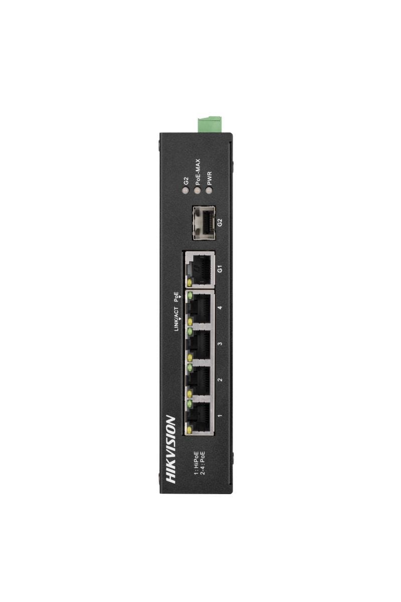 HIKVISION - DS-3T0306HP-E/HS SWITCH DIN GIGABIT 4 PO