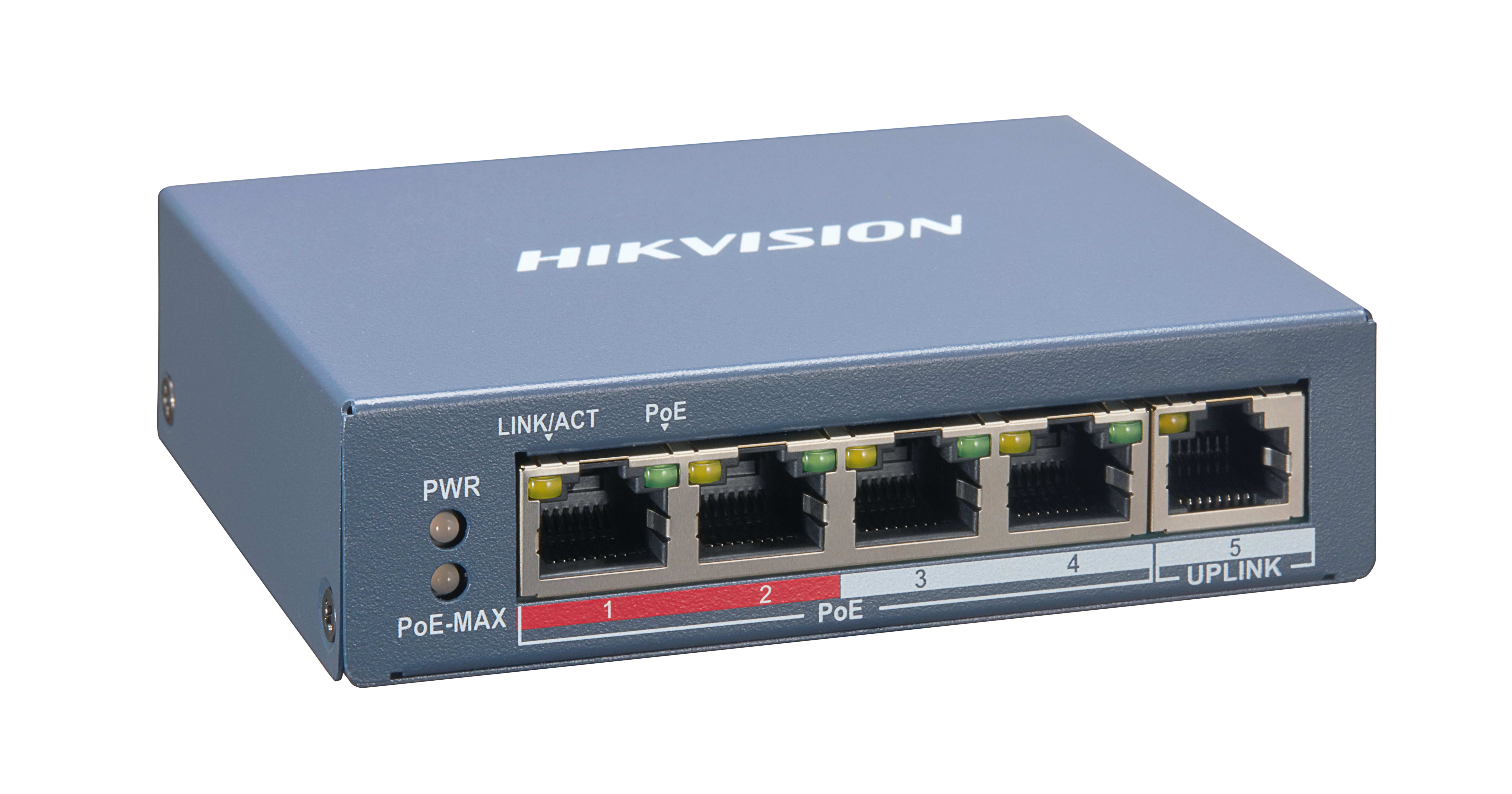 HIKVISION - DS-3E1105P-EI SWITCH SMART MAN 4 POE