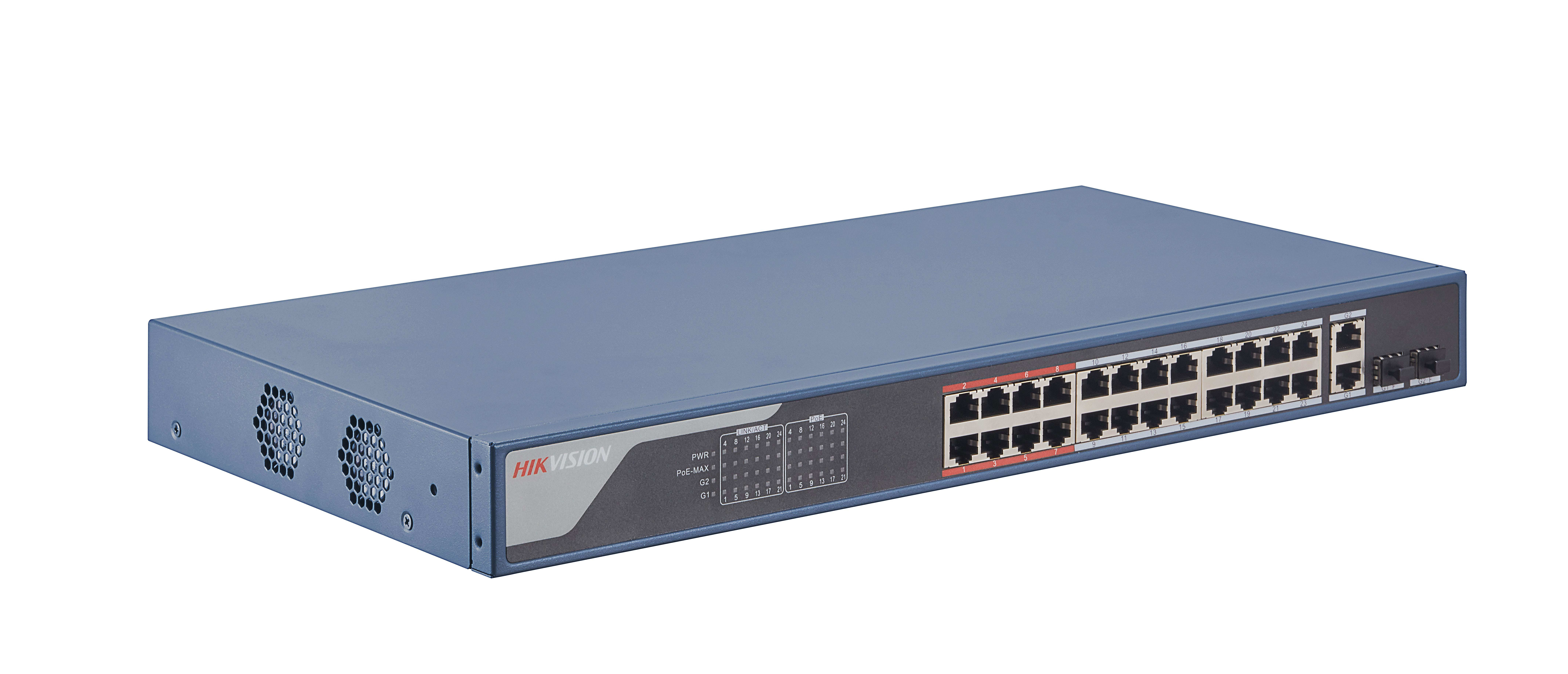 HIKVISION - DS-3E1326P-EI SWITCH SMART MAN 24 POE
