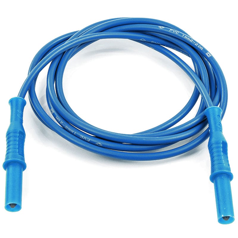 HT INSTRUMENTS - 5001-B CAVO BLU CON BANANA 1,5M