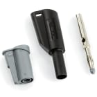 HT INSTRUMENTS - 1066-IECN CONNETT. PER PROLUNHE 4MM NERO HA10660N