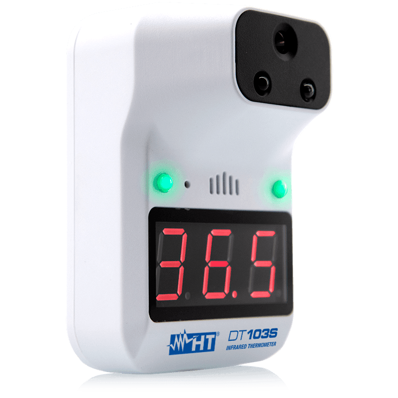 HT INSTRUMENTS - Termometro a infrarossi automatico da parete DT103S K3+ senza contatto.