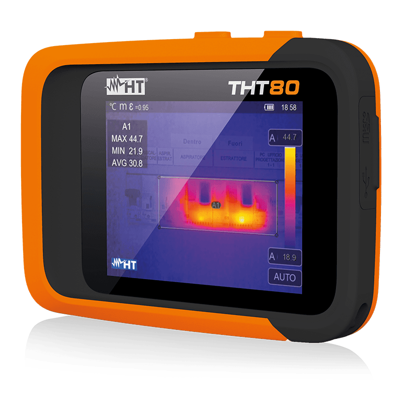 HT INSTRUMENTS - Termocamera compatta THT80 con risoluzione 120x90pxl e temperatura massima di 550C.
