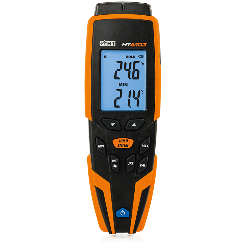 HT INSTRUMENTS - Termometro per misura di temperatura con sonda K/J a 1 ingresso HTA103 digitale.