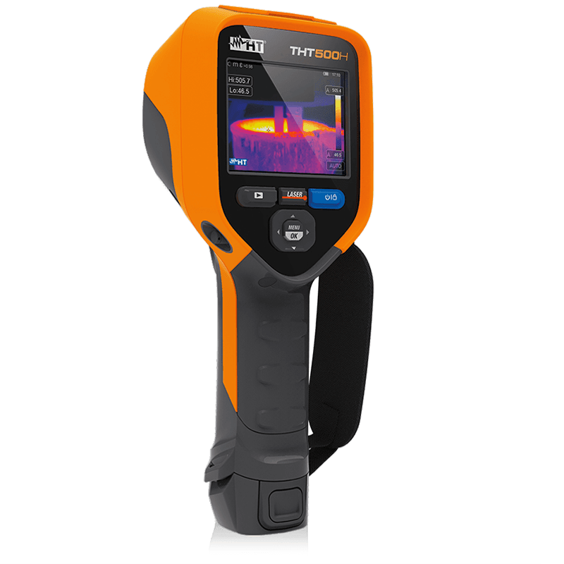 HT INSTRUMENTS - Termocamera a infrarossi THT500H touch screen 160x120pxl misura temperatura fino 1200°C.