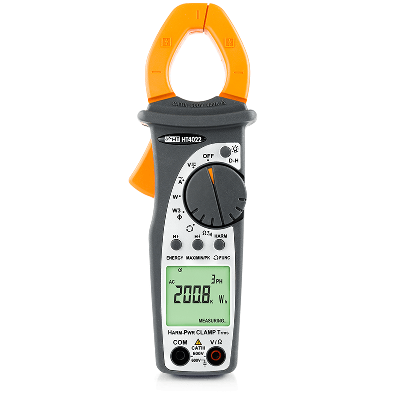 HT INSTRUMENTS - Pinza amperometrica TRMS 400A AC con misura di Potenza e Armoniche HT4022.