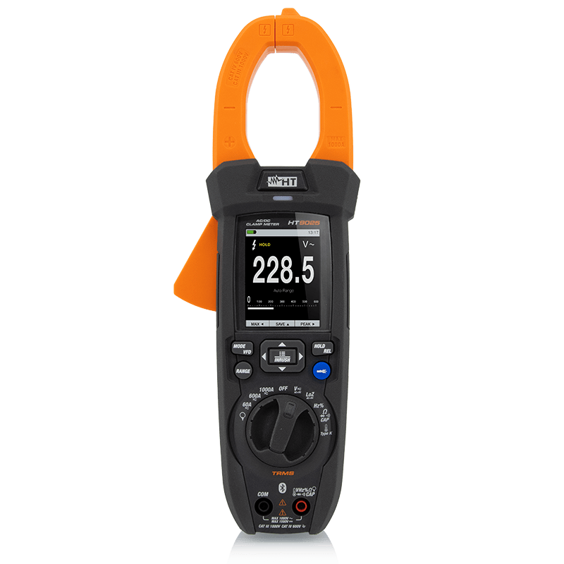 HT INSTRUMENTS - Pinza amperometrica AC/DC con funzione DATA LOGGER HT9025 TRMS 1500VDC.