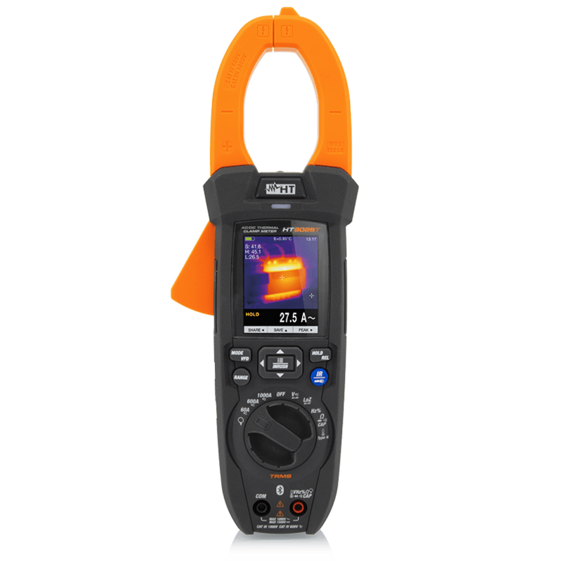 HT INSTRUMENTS - Pinza amperometrica AC/DC TRMS 1000A con termocamera integrata 120 x 120pxl HT9025T 1500VDC+TERMOMETRO 120X120