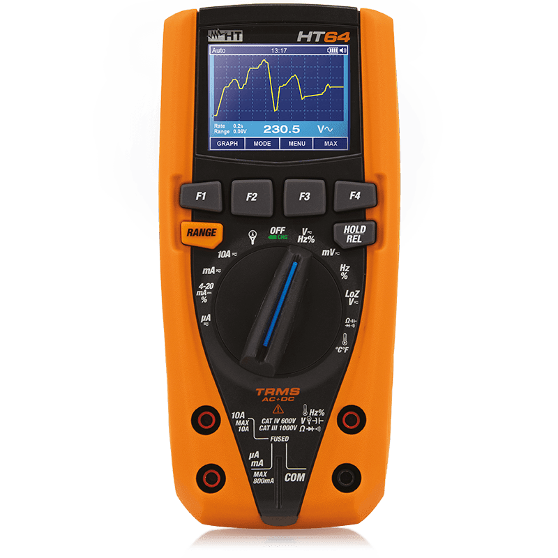 HT INSTRUMENTS - HT64 MULT.DIGIT.GRAFICO 6000PT TRMS CATI