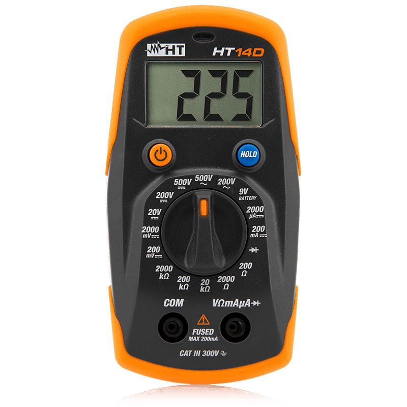HT INSTRUMENTS - Multimetro digitale tascabile HT14D.
