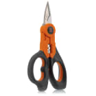 HT INSTRUMENTS - Forbice professionale con funzione crimpatrice incorporata tagliacavo 70 mm per installazione elettrica.