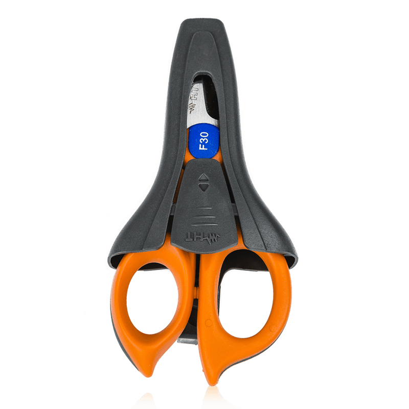 HT INSTRUMENTS - Forbice con funzione crimpatrice integrata, tagliacavo 70 mm, fodero incluso. HU000743