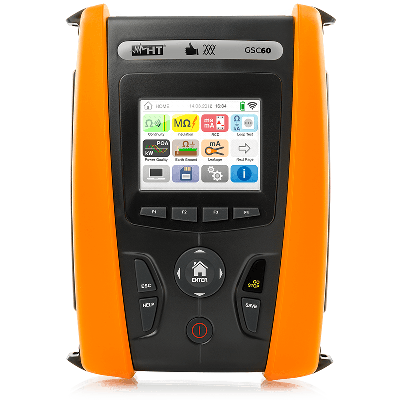 HT INSTRUMENTS - Strumento per verifiche sicurezza elettrica e analisi rete GSC60 multiplo.