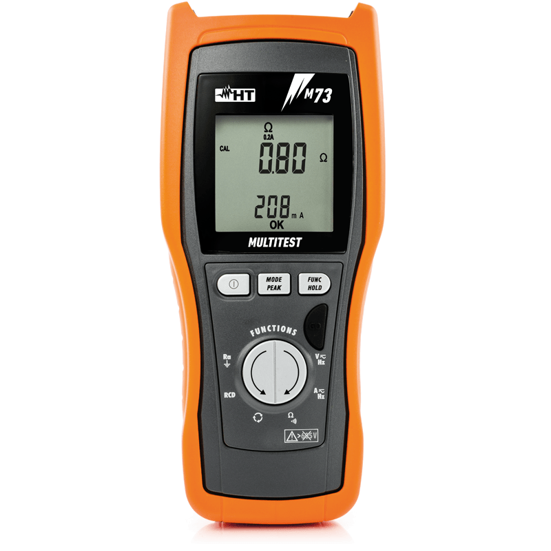 HT INSTRUMENTS - Strumento multifunzione per misure di resistenza globale di terra e test su differenziali M73 prova differenziali.