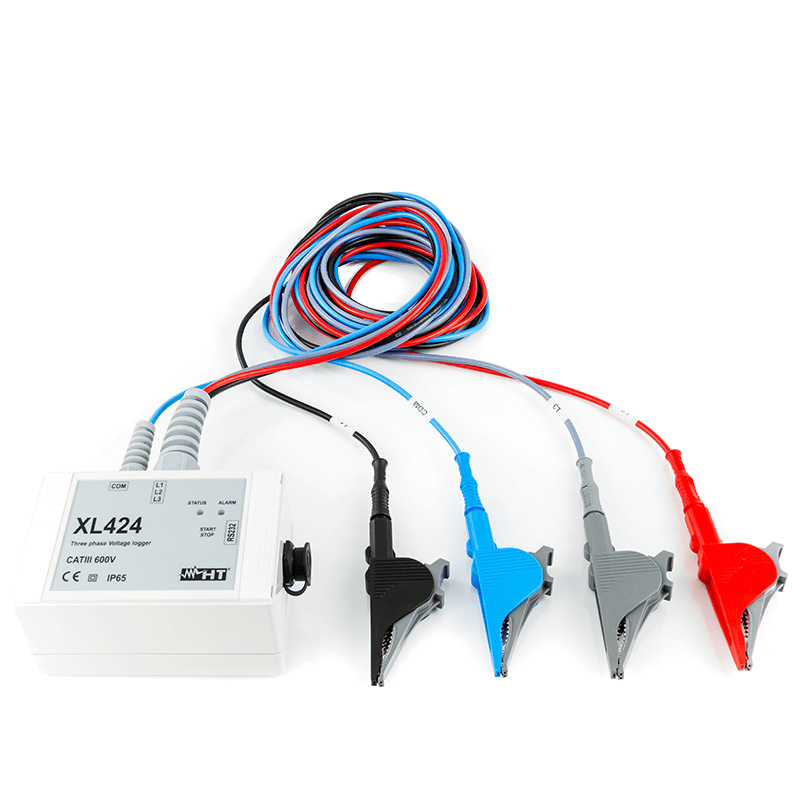 HT INSTRUMENTS - Data logger di tensione TRMS trifase XL424. HV000424