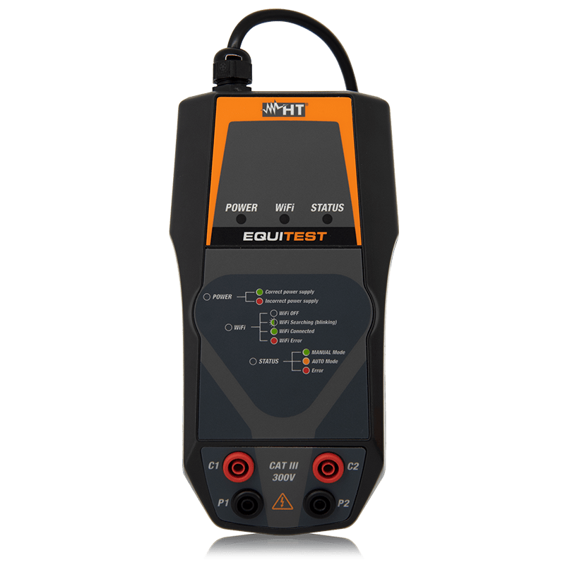 HT INSTRUMENTS - Strumento per la misura di continuità con corrente di prova di 10A Equitest Access. Misura della R-Equipot. HV000EQT