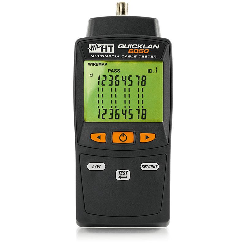 HT INSTRUMENTS - Strumento per verifica cavi reti LAN con misura lunghezza cavo QUICKLAN6050 STRUM.VERIF.CABLAG. CAVO LA.