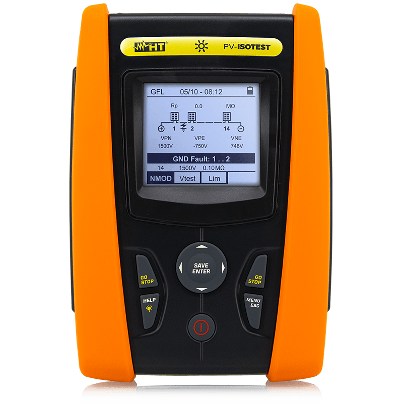 HT INSTRUMENTS - Misuratore di isolamento per impianti fotovoltaici fino a 1500V PVISOTEST STRUM.DI VERIF. IMP. FV A 1500. HV0PVISO