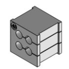 ICOTEK - KT 4/5 GY GOMMINO PICCOLO 4XD5 MM IP54 39908