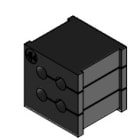 ICOTEK - KT 4/4 BK GOMMINO PICCOLO 4XD4 MM IP54