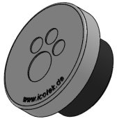 ICOTEK - KEL-DPZ 32/ 4 GY PASS.TONDO IP68