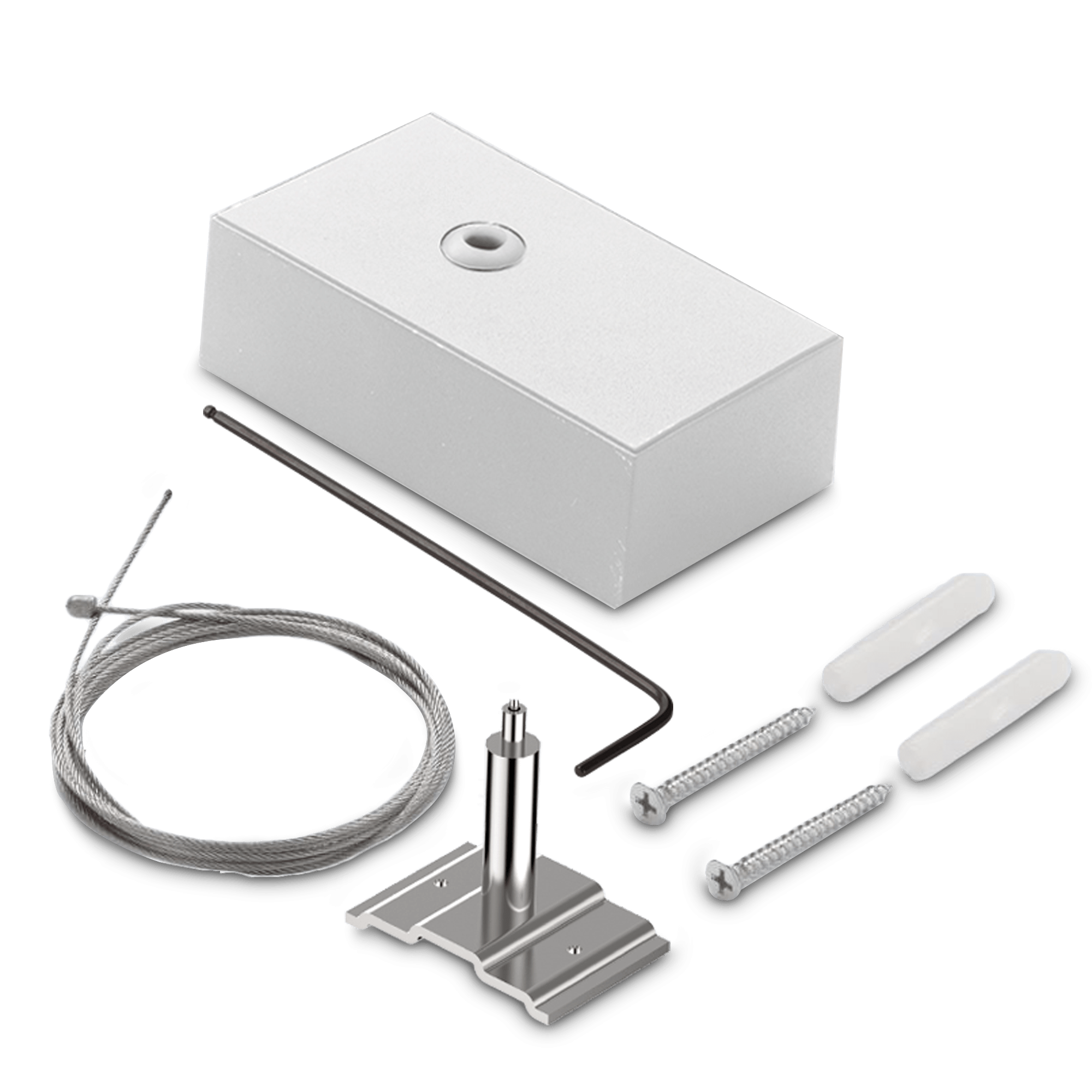 IDEAL LUX - FLUO KIT SINGLE STEEL CABLE 2 MT + WH CE