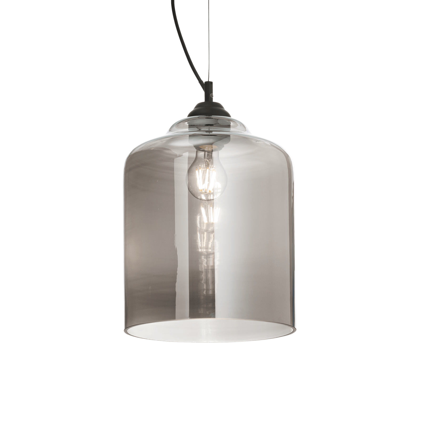 IDEAL LUX - BISTRO' SP1 SQUARE FUME'