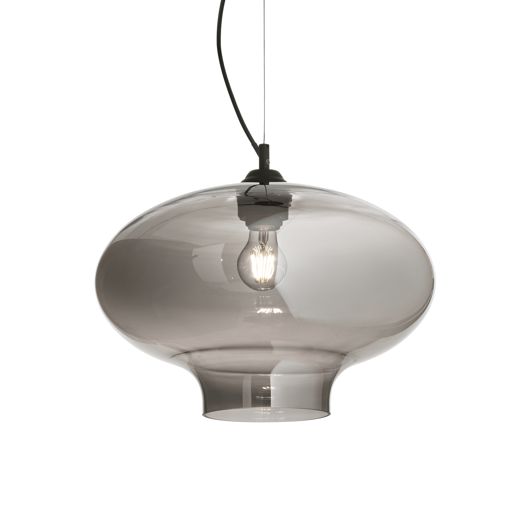 IDEAL LUX - BISTRO' SP1 ROUND FUME' 120904