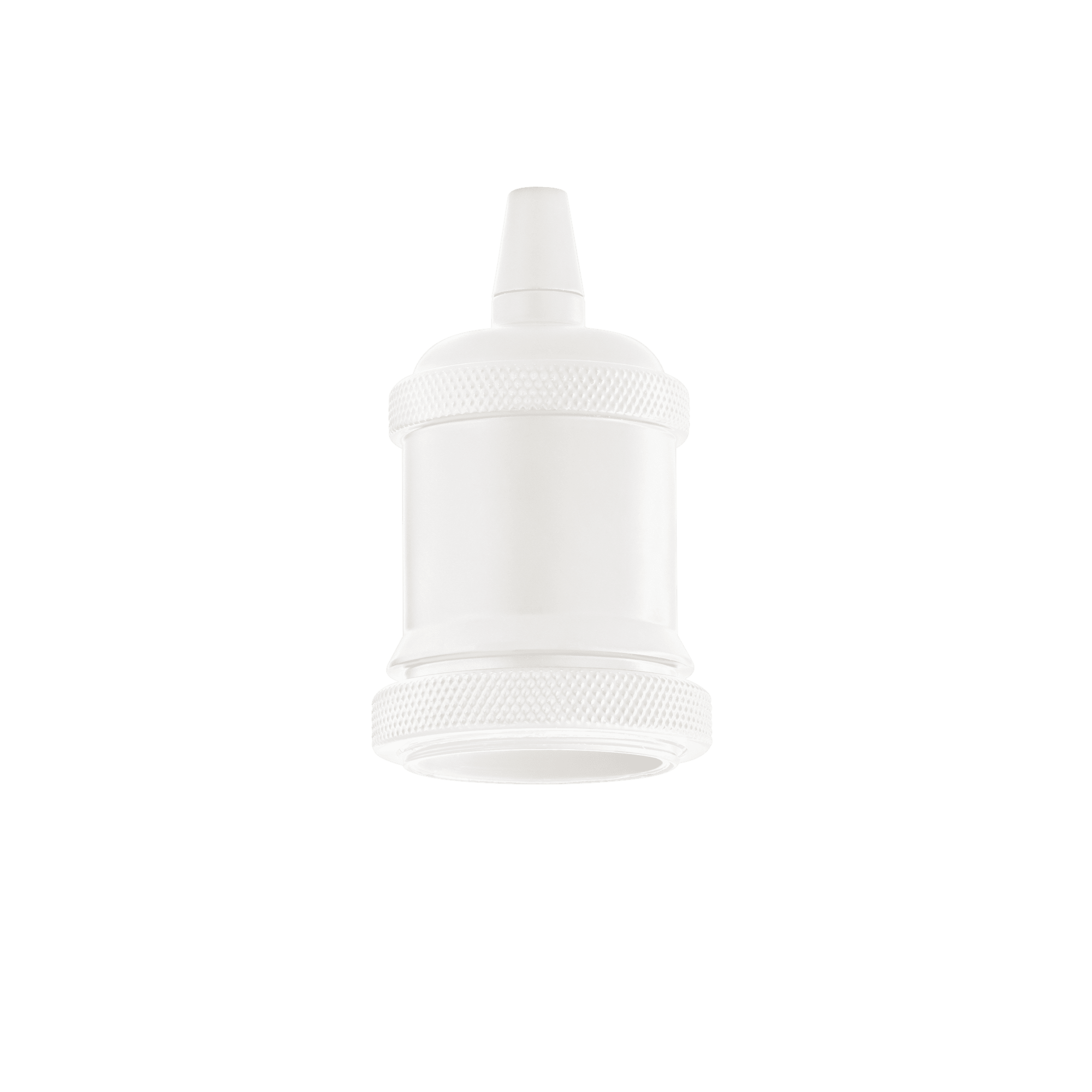 IDEAL LUX - PORTALAMPADA E27 GHIERA BIANCO