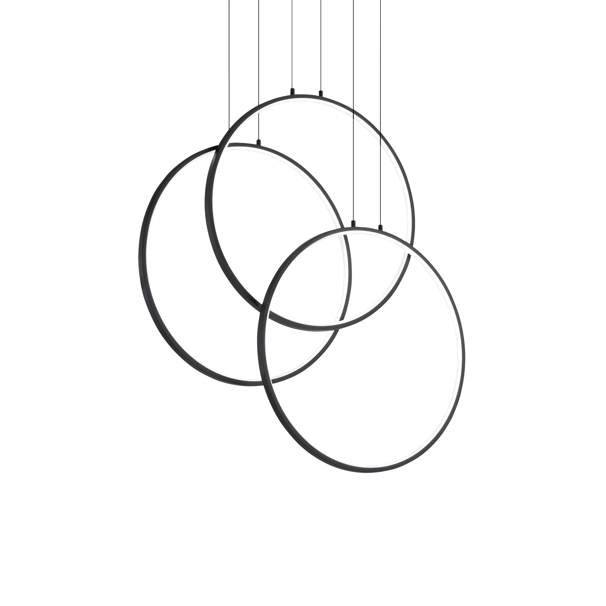 IDEAL LUX - FRAME SP CERCHIO NERO 3000K