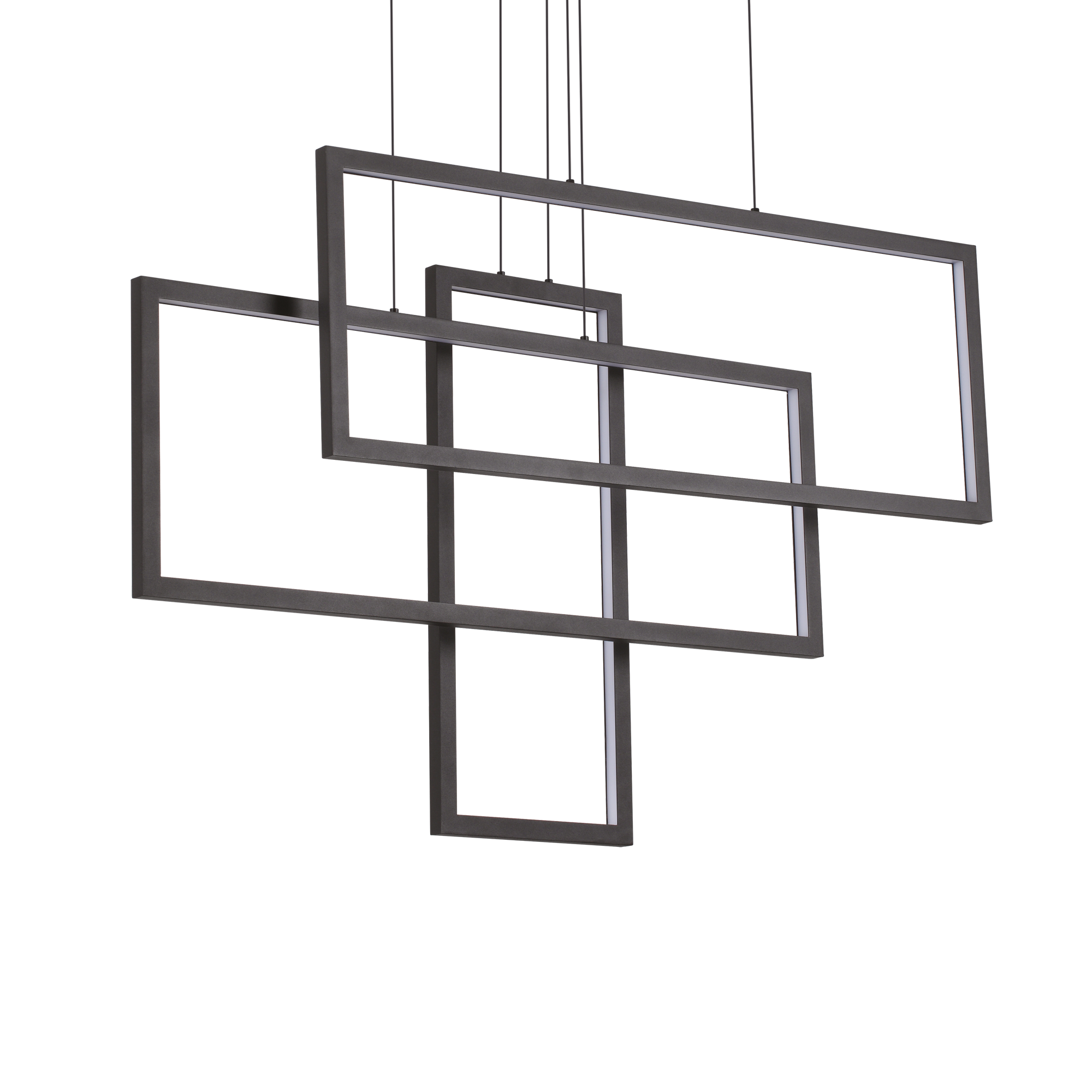 IDEAL LUX - FRAME SP RETTANGOLO NERO 3000K