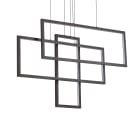 IDEAL LUX - FRAME SP RETTANGOLO NERO 3000K