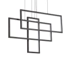 IDEAL LUX - FRAME SP RETTANGOLO NERO 3000K