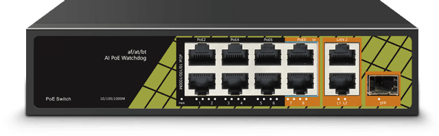 IESS - SWITCH A 10 PORTE TOTALI, MAX 120W