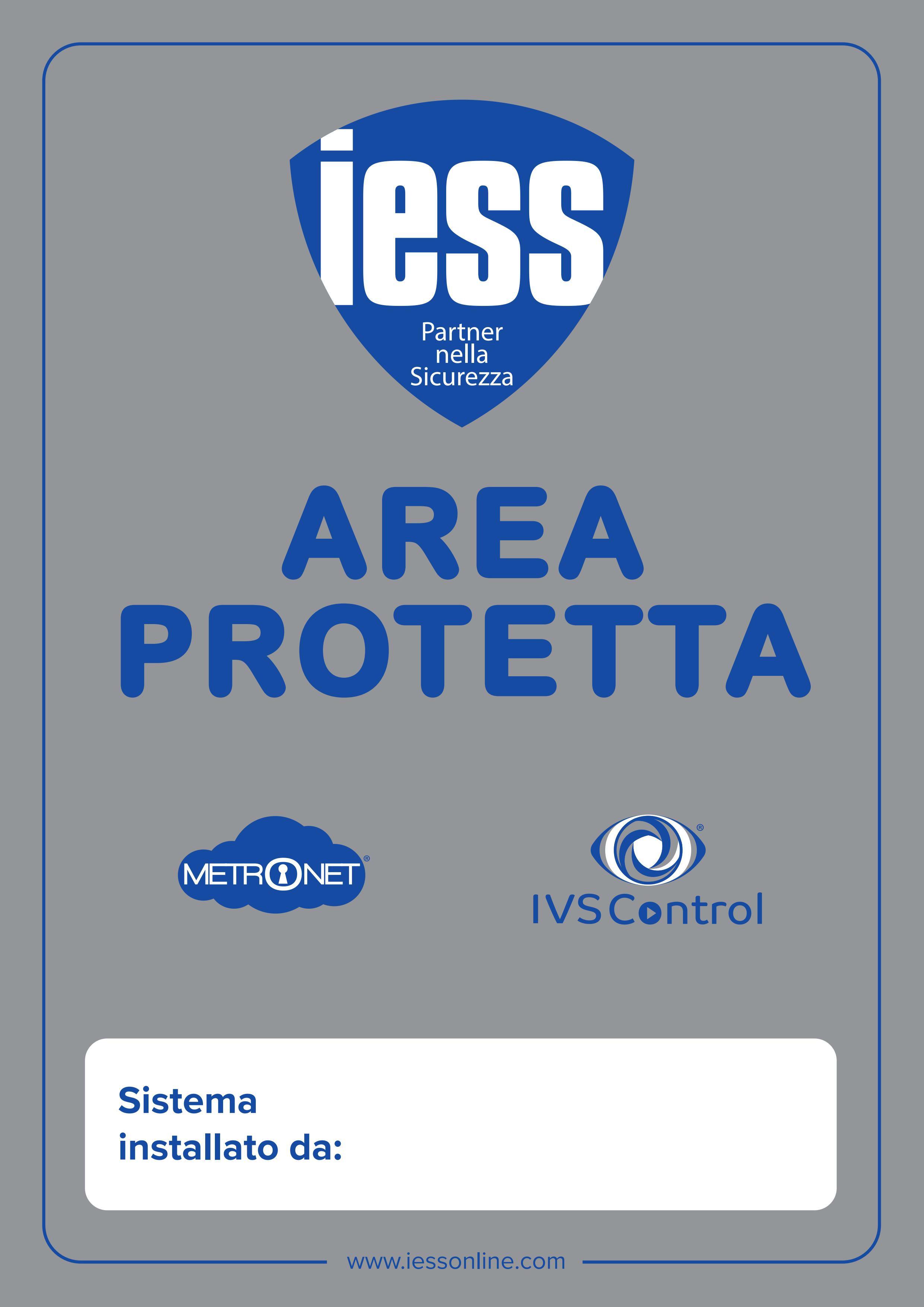 IESS - KIT 5 CARTELLI AREAPROTETTA
