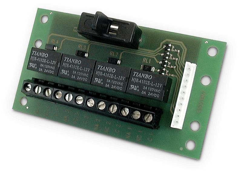IESS - SCHEDA 4 USCITE RELE SCAMBIO PULITO 3A@2 ETRREL4