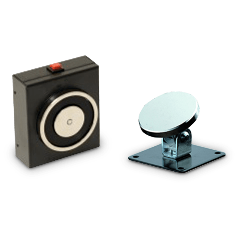 IESS - FERMO CON PULSANTE E TENUTA 140 KG ACCIA FE05