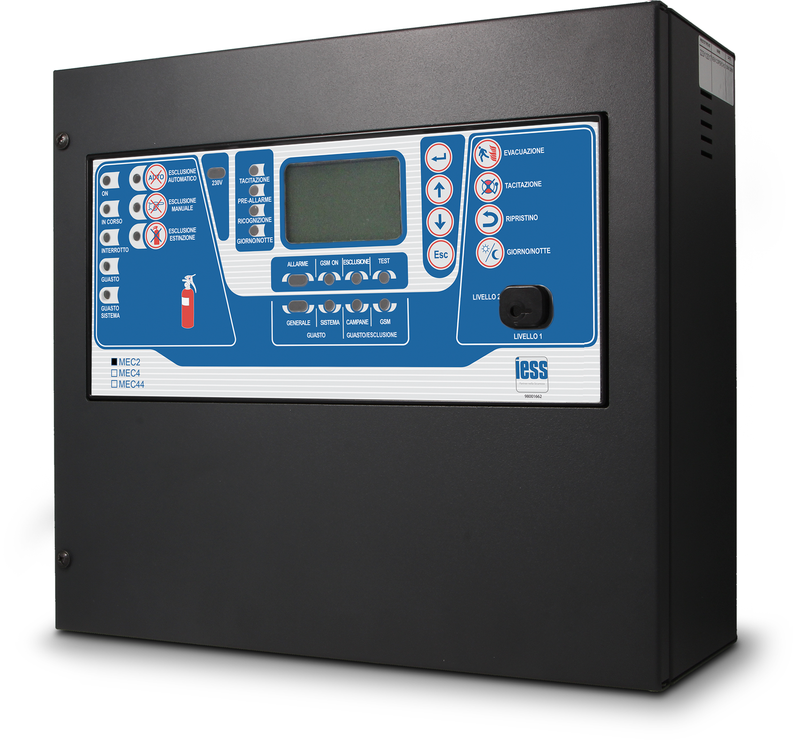 IESS - CENTRALE INCENDIO CONVENZIONALE 2 ZONE MEC2